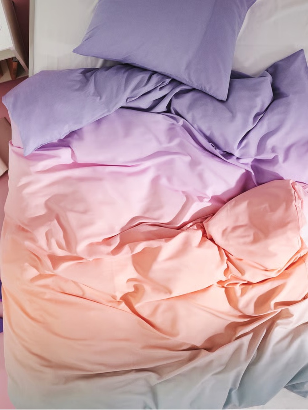 Lavender & Peach Ombré Duvet Cover Set - Full/Queen